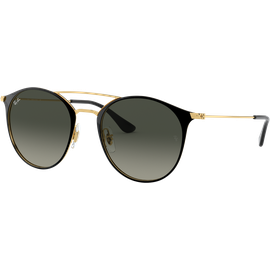Ray-Ban RB3546 Glänzend Schwarz / Verlauf Grau 187/71 52 Sonnenbrille
