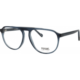 FRAIMS Brille Unisex FRAIMS NATURE 03-41200-02 River, blaugrau transparent glänzend