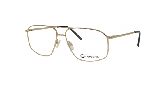 meineBrille 04-20190-02 Gold glänzend Schrägansicht links - Ansicht 3