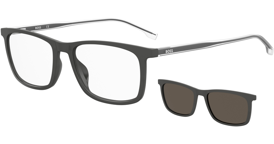 HUGO BOSS BOSS 1150/CS  FRE MATT Grau Brille mit Sonnenclip