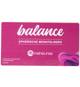 meineLinse balance sphärische Monatslinsen 6er Kontaktlinsen - Ansicht 2