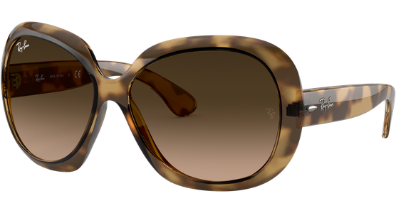 Ray-Ban Jackie Ohh II RB4098 642/A5 - Sonnenbrille Damen - Fassung: Havanna, Kunststoff, Cateye - Glasfarbe: Braun - Ansicht 2