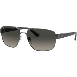 Ray-Ban RB3663 Glänzend Gunmetall / Verlauf Grau 004/71 60 Sonnenbrille Herren
