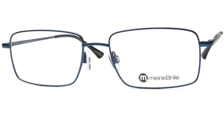 meineBrille 04-12030-01, Marineblau Schräg rechteckige Brille