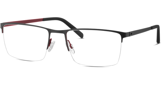Freigeist 862048 59 10 - Halbrand Brille Herren - Fassung: Schwarz, Metall, Rechteckig - Ansicht 3