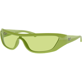 Ray-Ban Xan Bio-Based RB4431 6763/2 - Sonnenbrille Unisex - Fassung: Grün, Kunststoff, Irregulär - Glasfarbe: Grün