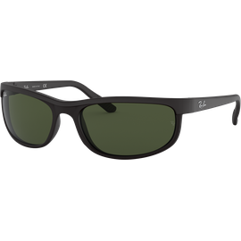 Ray-Ban Predator 2 RB2027 W1847 - Sonnenbrille Unisex - Fassung: Schwarz, Kunststoff, Rechteck - Glasfarbe: Grün