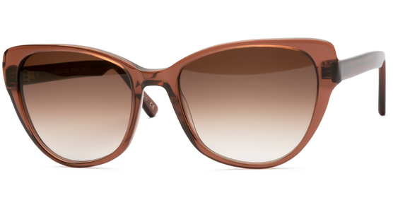 FRAIMS 13-08030-02 Alanis, Braun Transparent glänzend Cateye Sonnenbrille - Ansicht 2