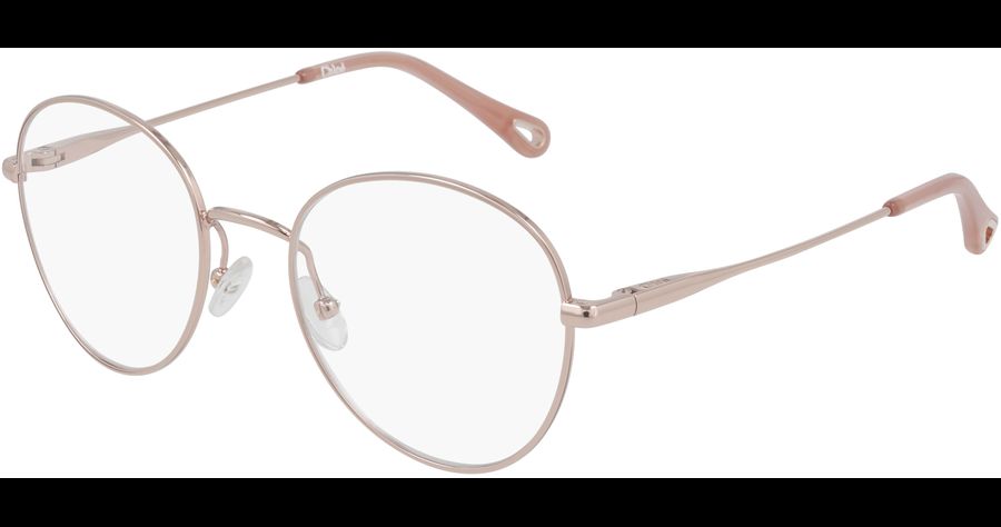 Chloé CH0021O Rosé Brille Damen Metall Rund