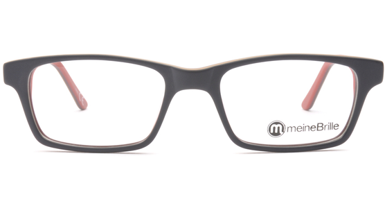 meineBrille 04-69240-01, Dunkel Blau/Orange/Rot front - Ansicht 3