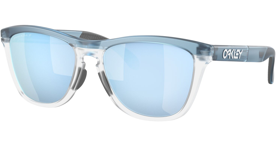Oakley Frogskins Range OO9284 928409 55 - Sonnenbrille Herren - Fassung: Blau, Kunststoff, Rund - Glasfarbe: Blau