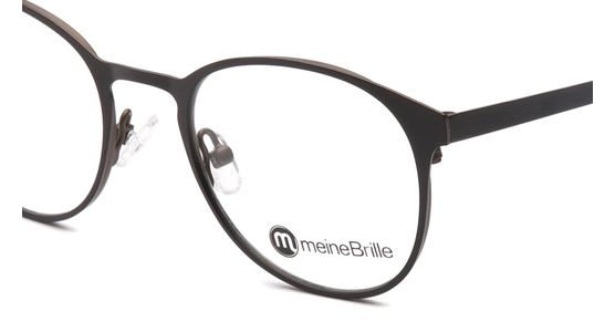 meineBrille 04-79000-02, Schwarz/Nougat Matt nah - Ansicht 8