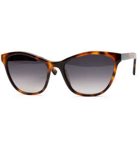 FRAIMS 13-08040-01 Tina, Dunkelhavanna glänzend Cateye Sonnenbrille - Ansicht 2