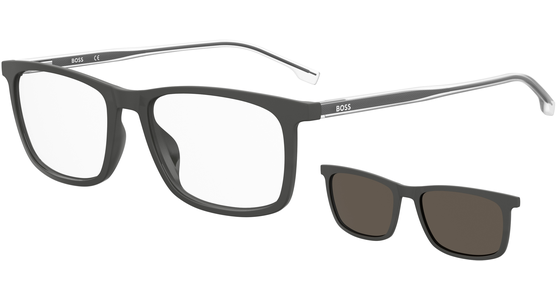 HUGO BOSS BOSS 1150/CS  FRE MATT Grau Brille mit Sonnenclip - Ansicht 2