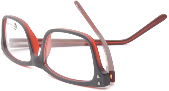 meineBrille 04-69130-01, Marine Blau/Rot Matt umgedreht - Ansicht 7