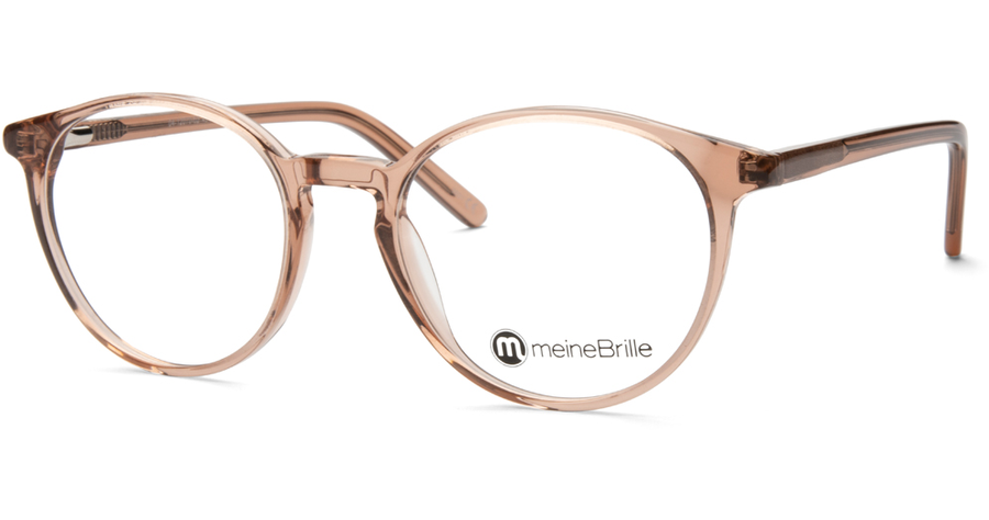 meineBrille 04-12070-02, Nude transparent glänzend Schräg links