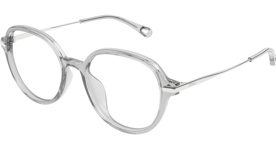 Chloé Damenbrille CH0217OA Grau Silber Metall Kunststoff Rund - Ansicht 2