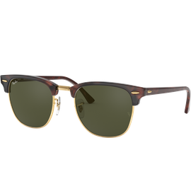 Ray-Ban RB3016 Clubmaster Classic Glänzend Tortoise / Grün W0366 51 Sonnenbrille