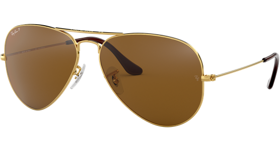 Ray-Ban Aviator Classic RB3025 001/57 Gold/Braun 62 - LARGE Sonnenbrille - Ansicht 2
