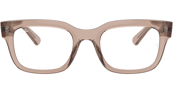 Ray-Ban Chad RX7217 8317, Glänzendes Hellbraun transparent - Ansicht 3