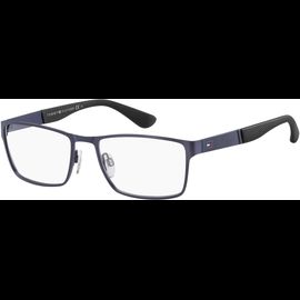 TOMMY HILFIGER TH 1543 rechteckige Brille Blau Vollrand