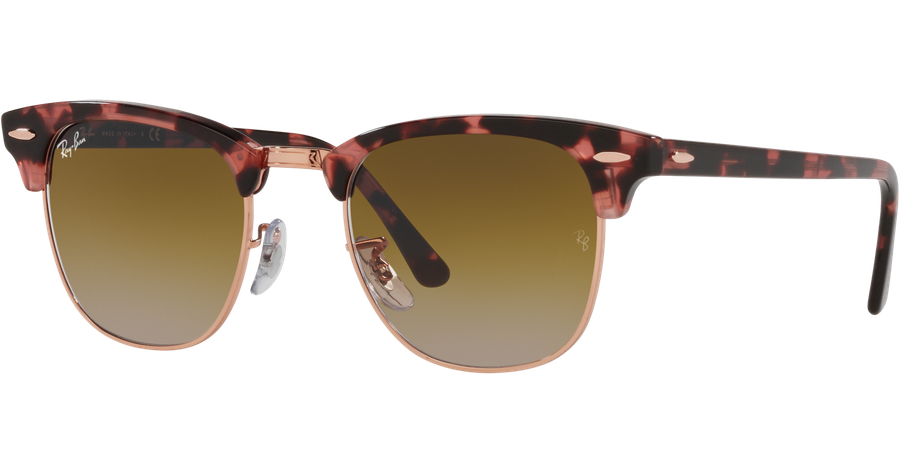Ray-Ban Clubmaster Fleck RB3016 133751 Sonnenbrille Unisex Fassung Havanna Kunststoff Eckig Glasfarbe Braun