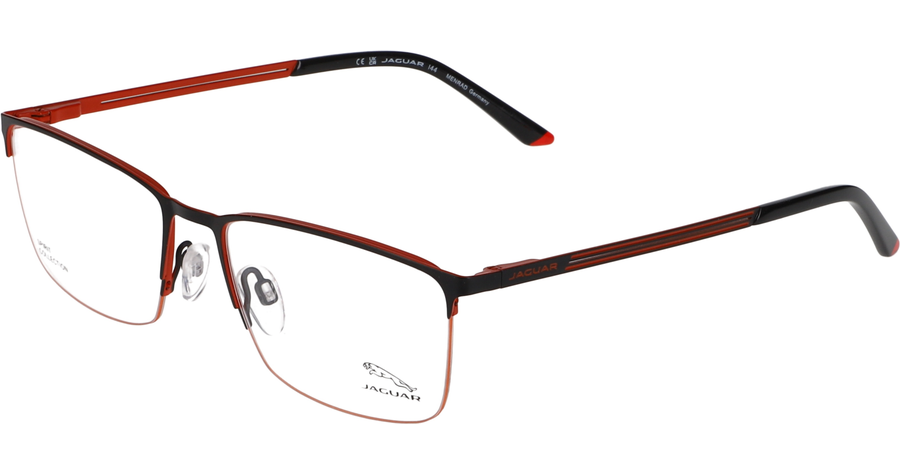 Jaguar 33630 56 6100 - Halbrand Brille Herren - Fassung: Gold, Metall