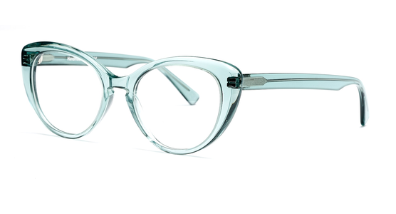 FRAIMS 03-97120-02 Marilyn, Karibik Grün Kristall Cateye Brille - Ansicht 2