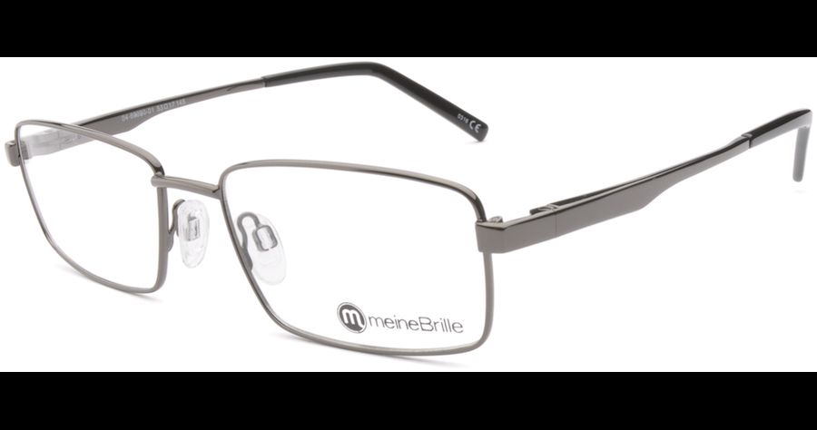meineBrille 04-69090-01, Anthrazit rechteckige Brille