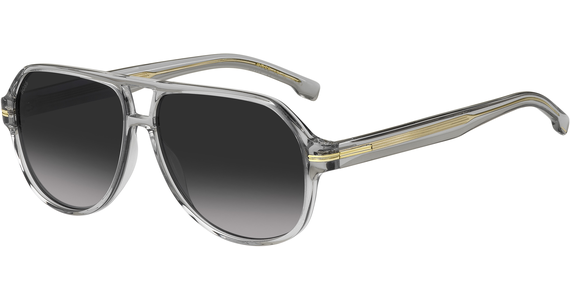 HUGO BOSS BOSS 1507/S - Sonnenbrille Herren - Fassung: Grau, Kunststoff, Pilot - Glasfarbe: Dunkelgrau Verlauf - Ansicht 2