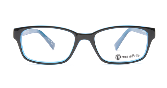 meineBrille 04-69170-02, Schwarz/Blau front - Ansicht 3