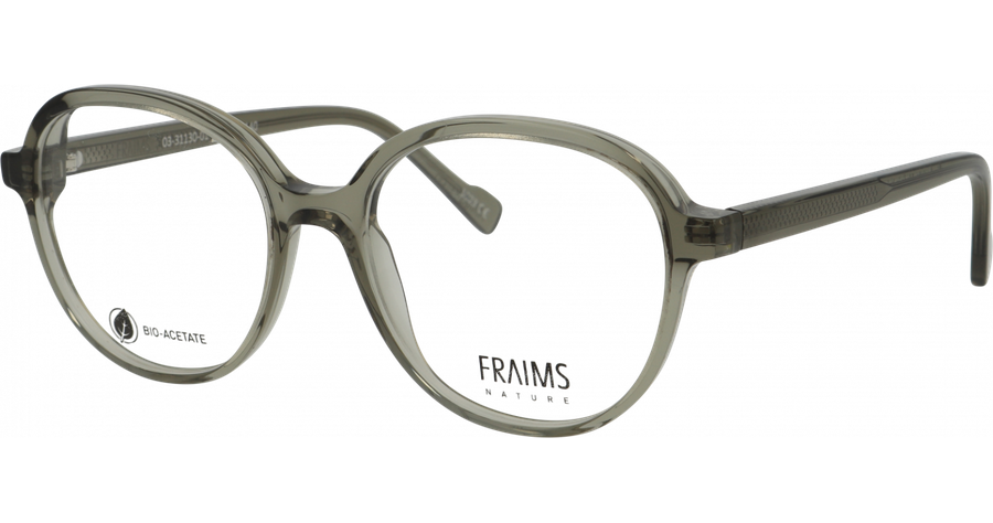 FRAIMS Brille Unisex FRAIMS NATURE 03-31130-01 Willow, oliv-grau Transparent Ansicht 1