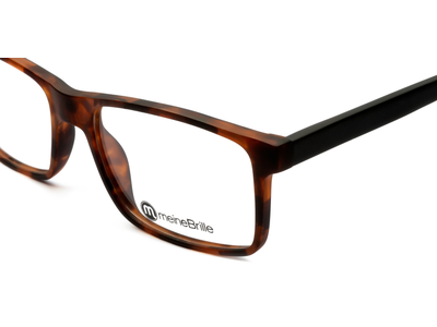 meineBrille 04-06010-01, dunkel Havanna Nah