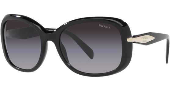 Prada PR 04ZS 1AB09S Sonnenbrille Schwarz - Ansicht 2