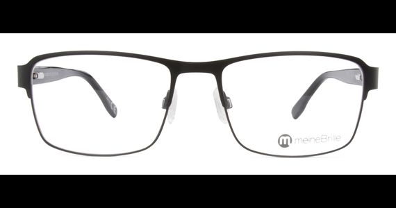 meineBrille 04-96010-01, Schwarz Matt front - Ansicht 3