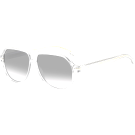 HUGO BOSS BOSS 1507/S - Sonnenbrille Herren - Fassung: Grau, Kunststoff, Pilot - Glasfarbe: Dunkelgrau Verlauf