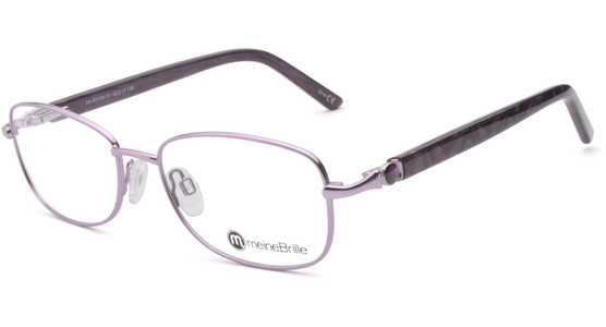 meineBrille 04-69100-01, Flieder/Violett Ovale Brille - Ansicht 2