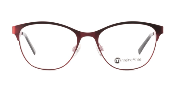 meineBrille 04-87010-02, Rot/Rosa Matt front - Ansicht 3