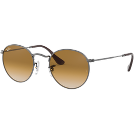 Ray-Ban Round Flat Lenses RB3447N 004/51Grau/Braun Sonnenbrille Herren