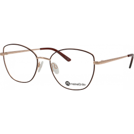 meineBrille 04-40110-01, Weinrot/Roségold glänzend Brille