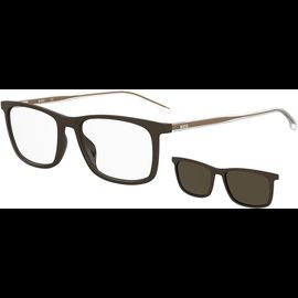 Brille mit Sonnenclip HUGO BOSS BOSS 1150/CS 4IN - matt braun
