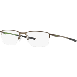 Oakley Socket OX3218 321802 - Brille Herren - Fassung: Halbrand, Silber, Metall, Rechteck