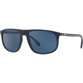 Emporio Armani EA4118 569280 - Sonnenbrille Herren - Fassung: Blau, Kunststoff, Eckig - Glasfarbe: Blau