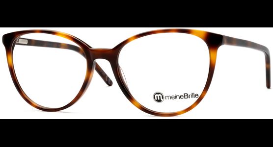 meineBrille 04-06000-02, Havanna links Cateye Brille - Ansicht 2