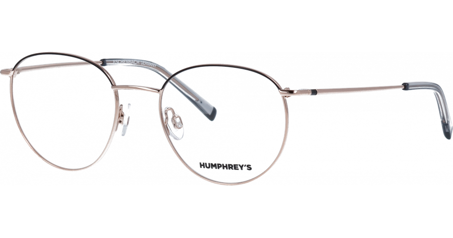 HUMPHREY´S 582327 21 4918 Gold/Schwarz - Brille Unisex - Fassung: Gold, Metall, Panto