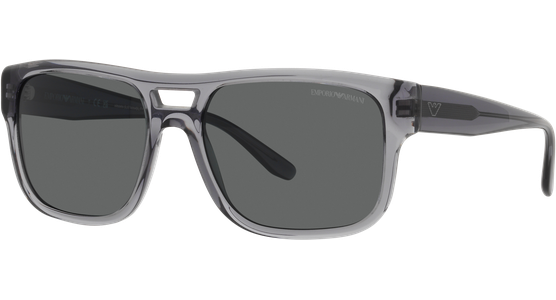 Emporio Armani EA4197 502987 - Sonnenbrille Herren - Fassung: Grau, Kunststoff, Eckig - Glasfarbe: Grau - Ansicht 2