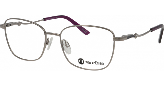 meineBrille 04-40120-02, Silber/Blaulila Brille - Ansicht 2