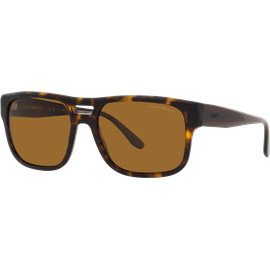 Emporio Armani EA4197 587983 - Sonnenbrille Herren - Fassung: Havanna, Kunststoff, Eckig - Glasfarbe: Brown Polar