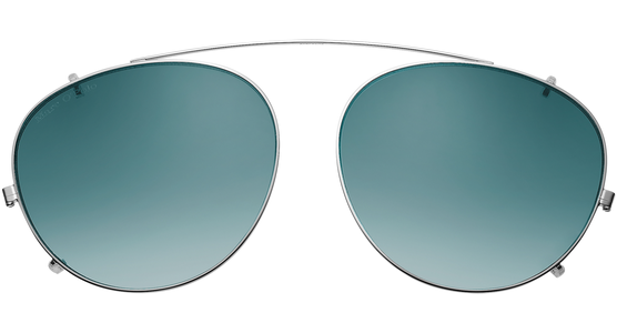 Marc O'Polo 503084C5 51 - Sonnenclip Unisex - Fassung: Silber - Glasfarbe: Blaues Verlaufsglas - Ansicht 3