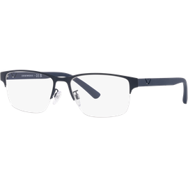 Emporio Armani EA1138 3018 - Brille Herren - Fassung: Halbrand Blau, Metall, Eckig